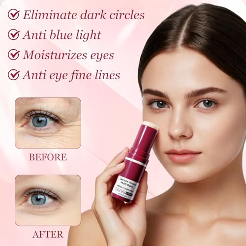 Generic 2PCS Calcium Multi Balm, Calcium Volume Multi Balm, Korean Wrinkle Core Stick,Collagen Moisturing Stick, Anti-aging, Hydrating, Firming Skin, Almond & Vitamin E for Lip Balm Eye Cream