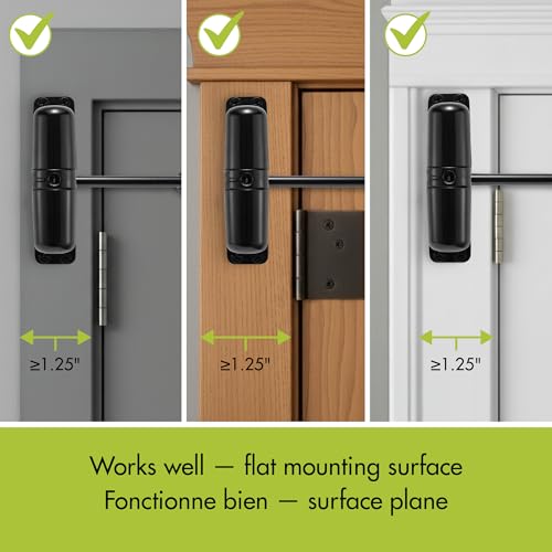 Ideal Security - Automatic Spring Door Closer for Interior Doors, Child & Pet Safe, Stops Door Slamming, Smooth and Quiet Operation, Easy DIY Install, Black by Ideal Security - Image 4