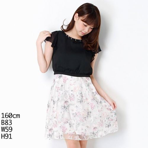 Amazon Co Jp アプワイザー リッシェ Apuweiser Riche ワンピース オパールフレアワンピース 01クロ 1 S 服 ファッション小物