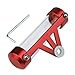 TOOGOO(R) Seguro Motocicleta Soporte de Disco de Impuestos de Tubo de Cilindrico Rojo Impermeable