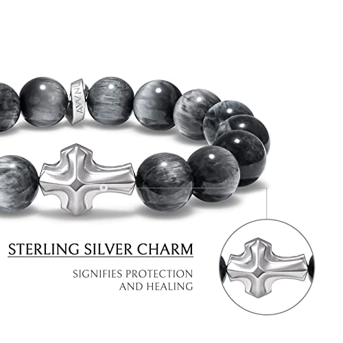 Pulsera AWNL de cuentas naturales para hombre miniatura 4