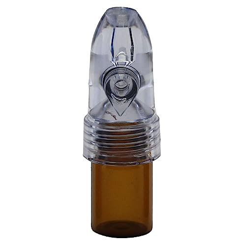 Evergreen Labs Dosificador acrílico – Dispensador de cristal con cabezal de plástico largo 55 mm