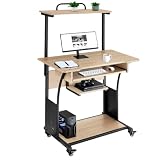 tectake® Mesa Ordenador, Roble Sonoma