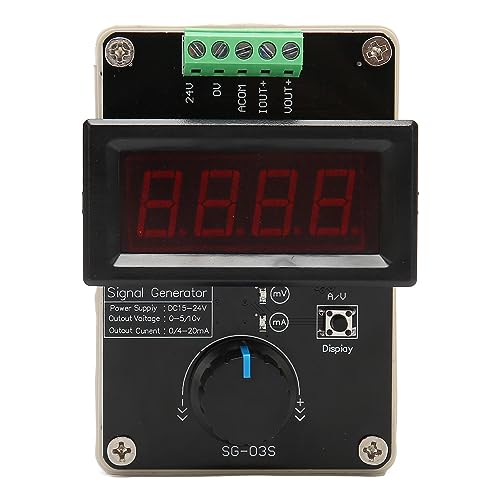 Image of Generic Generator, Adjustable DC 0 /4-20mA 0-10V Current Voltage Analog Simulator, LCD Display, Sources for Value Adjusting PLC Controller Panel LED Testing Calibration