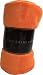 Luxury Discounts Warm & Cozy Soft Plush Solid Fleece Throw Blanket (50"x60", Orange)