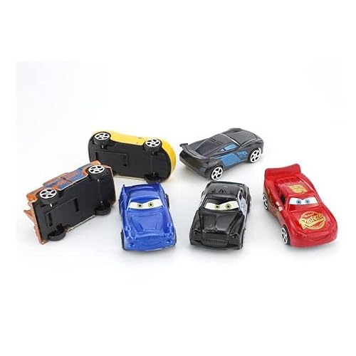 14 Pcs Miniature Car Figurines Playset, Mini Racers Car Cake Topper, Mini Car Figures Toy Cupcake Decorations for Kid Birthday Baby Shower Party Supplies - Thumbnail 6