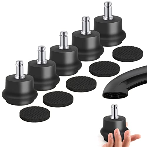 Fixer un siège instable grâce au lot de 5 patins de rechange pour chaise de bureau