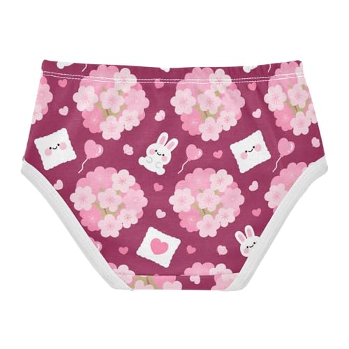 Girls' Underwear Flowers Floral Bunny Rabbit Toddle Brief Panties 2-8 Years 203005752