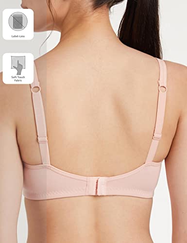 Image of Amazon Brand - Symbol Women Cotton Stretch Non Padded Wire Free Full Coverage Camisole Bra