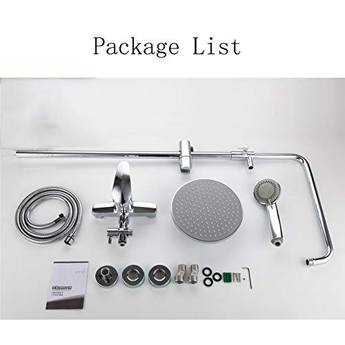 Conjunto de ducha multifunción para baños familiares con grifo integrado 7
