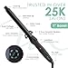 MINT Professional Clamp-Free Curling Wand 1 Inch for Long Hair | Extra Long Curl Wand w 4-Heater Ionic Ceramic Tourmaline Barrel | Best Curling Wands | Adjustable 230-430°F | Worldwide Dual Voltage