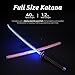 Zisu LED Glowing Anime Cosplay Sword Kokushibo Sword - 40 Inch Rechargeable Light Up Sword with Stand & Belt