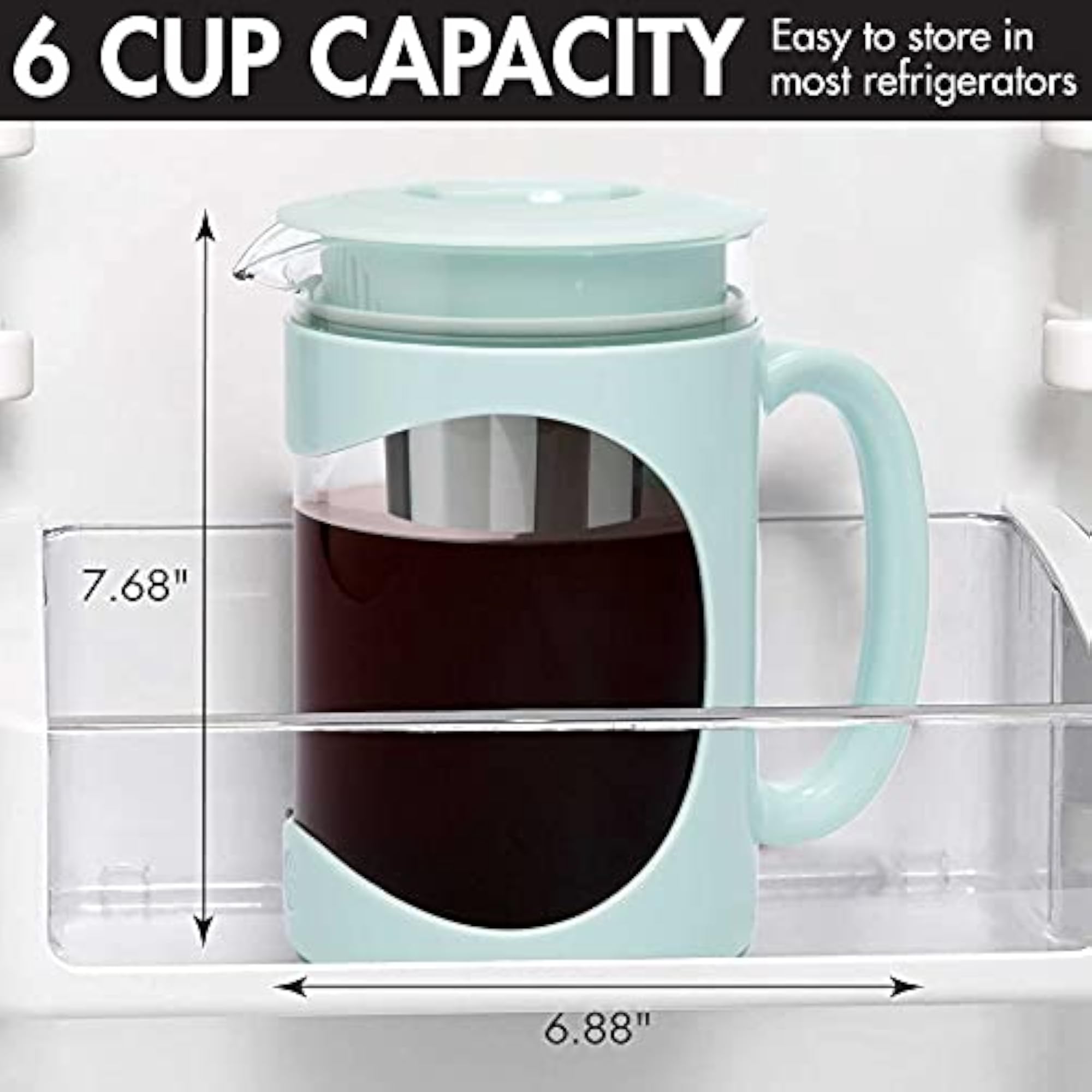 Burke Deluxe Cold Brew Iced Coffee Maker with Comfort Grip Handle