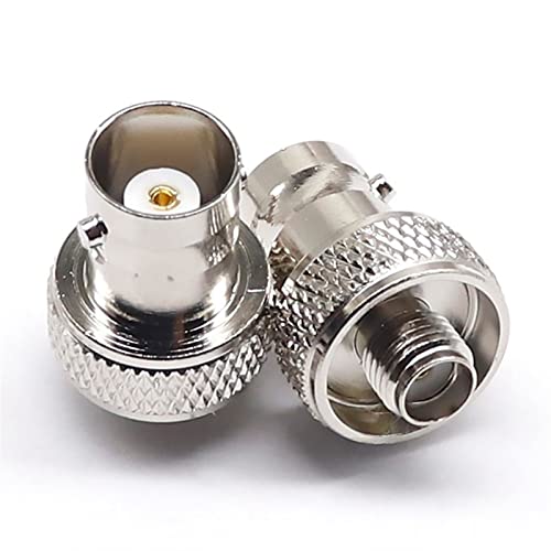 Adaptateur BNC femelle SMA femelle nickelé disque radiofréquence