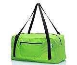 Foldable Travel Duffel Bag For Women & Men Luggage Great for Gym (Green)