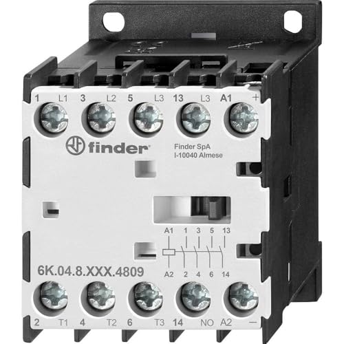 Finder 6K.04.9.024.4809 pour piloter un chauffage électrique et chauffe-eau triphasé 230V 20A