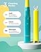 Fairywill Childrens Electric Toothbrush for Kids Rechargeable Smart Timer and 3 Modes with 2 Extra Soft Bristles Heads, 4 Hours Charge for 30 Days Use, 2001 Green Series