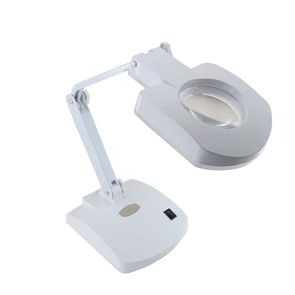 Lampe loupe blanc à 56 LED puissante avec lentille optique double 8D