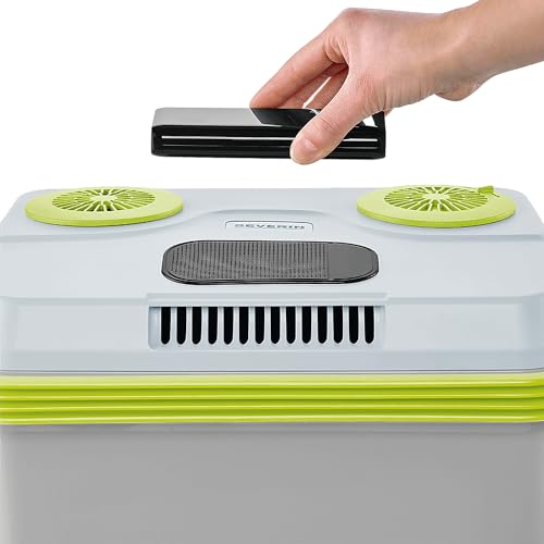Severin Glacière électrique, 25 L, Inclus 3 câbles d'alimentation Dont allume-cigare12 V et câble USB, Vert/Gris, KB 2925