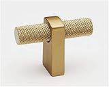 Alno A2901-CHP Alno A2901 Vita Bella 1-3/4' Modern Knurled T Bar Cabinet Knob with Eye Post