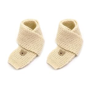 GYIOFAI 2 Stück Schal Kinder Jungen Kinderschal Mädchen Winterschal Kinder Schal Winter Schlauchschal, Für Outdoor Radfahren für 1-10Jahren (Beige)
