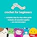 Original Squishmallows Bebe the Bluebird Crochet Kit, Includes Yarn, Crochet Hook, Starter Hooks, Step-By-Step Tutorials, Exclusive Crochet Kit For Beginners, DIY Craft, Crochet Kits, Great Teen Gifts