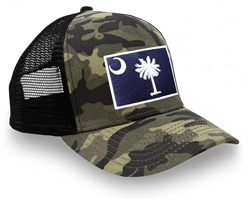 Image of International Tie State Hat for Men and Women, Adjustable Snapback Trucker Baseball Cap with Embroidered Patch