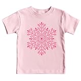 IFQ Kids Christmas Shirt Xmas Snowflake Toddler Boy Girl T-Shirt Merry Christmas Crewneck Tee Tops Pink