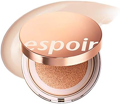 ESPOIR Pro Tailor Be Glow Cushion SPF42 PA++ #1 Vanilla (13g + refill 13g) | Natural Cover and Fresh Radiance for an All Day Bright Lasting Effect | Korean Makeup