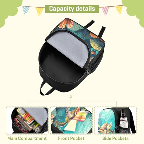 Sea Turtle Kids Backpack Preschool Toddler Bookbag for Girls Boys Mini Kindergarten School Bags S 208509124