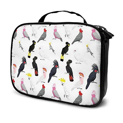 Preisvergleich Produktbild Kosmetiktasche, wunderschön, Kakadu, Literar-Stil, Aufbewahrungstasche, tragbar, multifunktional, geeignet für Sport, Fitnessstudio, Yoga, Strand, Baden