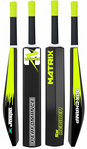 Image of Jaspo Fumes Premium Hard Plastic Cricket Full Size Bat (35 X 4.5 Inch) for All Age Groups (Matrix)
