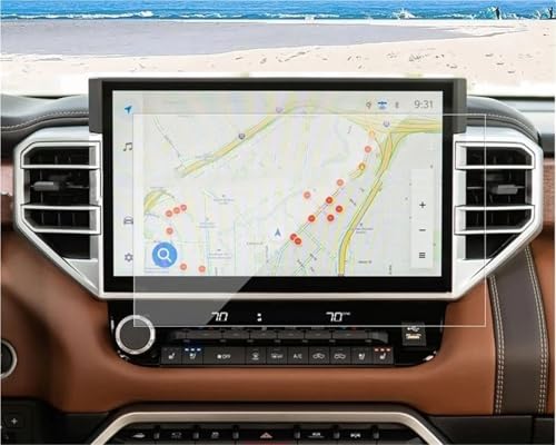 Verre trempé pour Toyota Tundra et Sequoia 2023-2024 protection d'écran GPS 14"