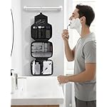 Maliton Toiletry Bag for Men & Women Travel Toiletry Bag Hanging Toiletry Bag Hygiene Organizer with 4 Compartments Waterproof Bathroom Shower Bag Large Toiletries Travel Bag(Black) - Image 2