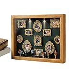 mini cadre photo baroque Espace d'exposition immersif : la petite boîte de silhouette de musée crée un espace d'exposition immersif avec un éclairage doux qui améliore la décoration de la maison et de la pièce, tout en ajoutant une atmosphère chaleureuse et romantique, parfaite pour les salons ou les chambres, améliorant les moments quotidiens