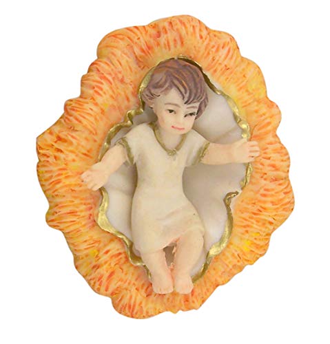 Infant Jesus Christ in Creche 2 3/4 Inch Resin Christmas Statue Figurine Holiday Decoration