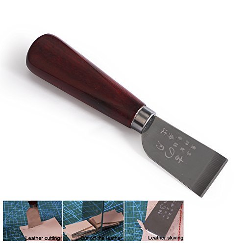 Wooden Handle Stainless Steel Leathercraft Cutting Knife Craft Tool Home Skiving Tool Accessories #TOP2