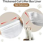 45 Count Litter Box Liners for Happypaw XXXL Self Cleaning Litter box GEN 5 Plus Waste Bags, Leak Proof Replacement Jumbo Cat Litter Box Liners, Extra Thick Cat Litter Bags, Durable Waterproof