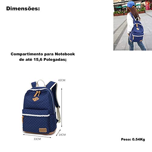Mochila Feminina Para Notebook 13 28 Litros