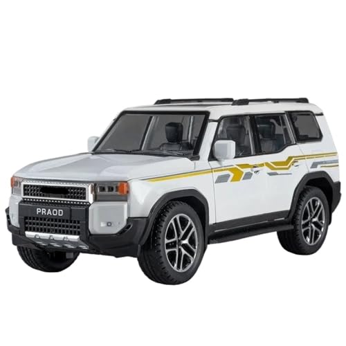 �_�C�L���X�g�J�[ 1:24 �ɓK�� �����h�N���[�U�[ LC300 �ɓK�� LC250 �����ԃ��f�� �▭�Ȋ����X�P�[���ԗ����f���L�b�g�f�B�X�v���C(ForLC250 White)