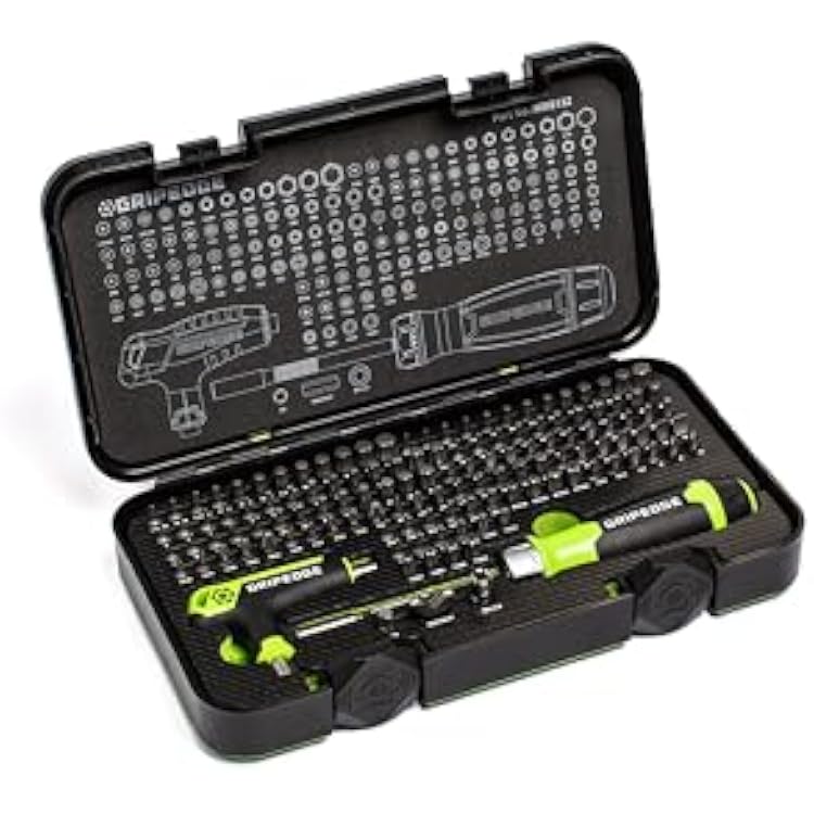 GRIPEDGE Tools | 132-PC R.P.T. Multi-Bit Driver Set