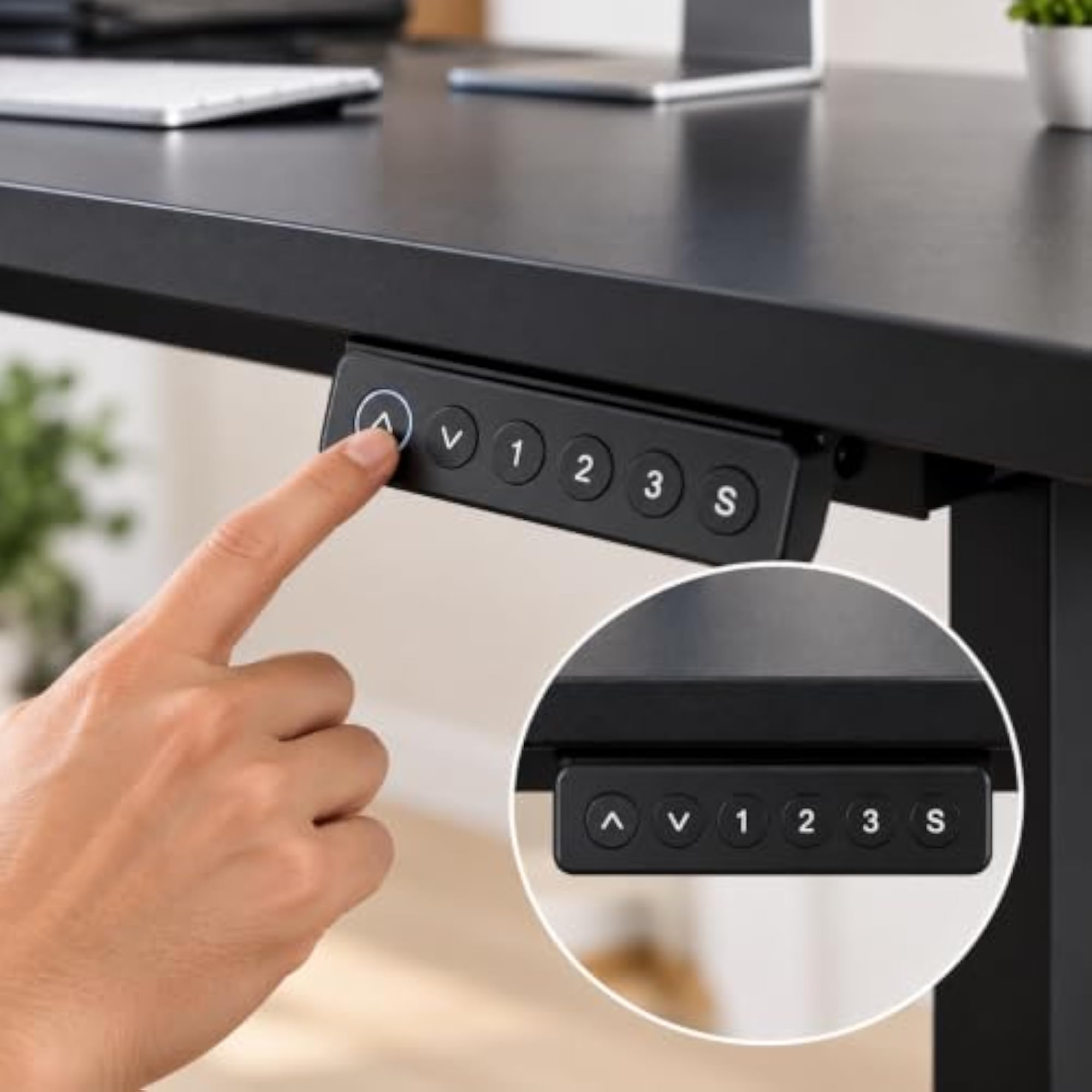 Hirak Height Adjustable Electric Standing Desk for Home Office