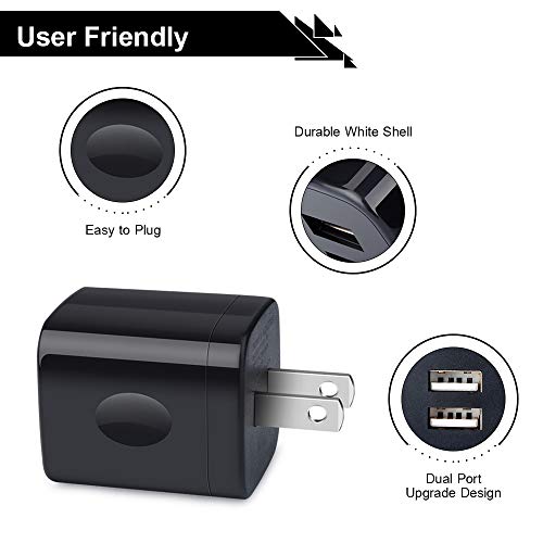 Usb Wall Charger, Charger Box, Nonouv 4-Pack Dual Port Fast Charging Block Cube Plug For Iphone 14 13 12 11 Pro Xr Xs X 8 7 6 Plus, Ipad, Samsung Galaxy S22 S21 S20 S10 S9 Note 20 10 9,Android,Kindle #TOP5