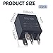 2PCS 4 Pin 30A 12V Relay for Car - Heavy Duty Starter Relay Multi Purpose - Universal Automotive Accessories with Waterproof Design for Most Truck SUV Car Accessories (4 Pin/2PCS)