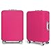 YianBestja Elastisch und Einfarbig Kofferhülle Koffer Abdeckung Schutzhülle Kofferschutzhülle Kofferbezug Luggage Gepäck Cover mit Band und Klettverschluss (Rosa, L (25-28 Zoll))