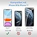 JETech Schutzfolie für iPhone 11 und iPhone XR 6,1 Zoll, Panzer Schutz Glas Folie Displayschutzfolie, 3 Stück