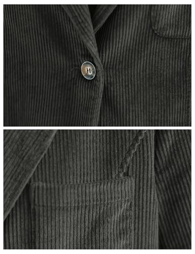 IDEALSANXUN Corduroy Blazer Women 2024 Fall Winter Suit Button Down Jackets Casual Shackets Business Coats4