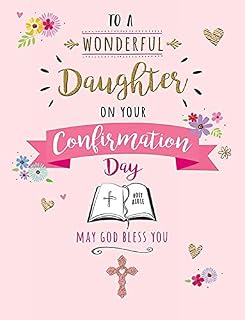 Religious Card Confirmation Daughter - 8 x 6 inches - Piccadilly Greetings