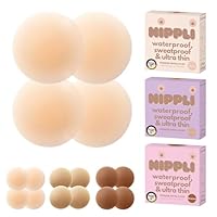 Nippli Premium Nippelcover – Nippelpads Waschbar & Wiederverwendbar – Nippelcover ultradünn aus Silikon [8cm] – Selbstklebende Nippel Cover