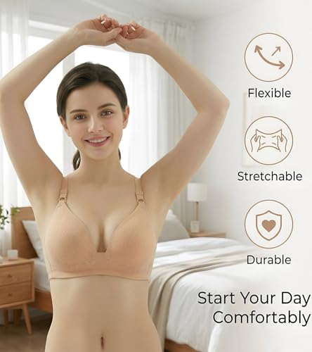 Image of DClub Nursing Maternity Bra Women's Seamless Lace Bras Wireless Breastfeeding Bra Breathable Bralette Pregnant Bras.